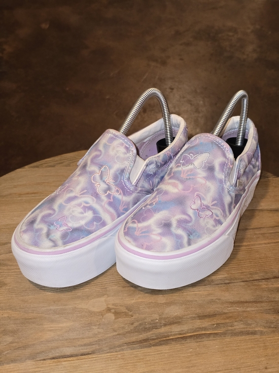Vans Shoes - VANS Classic Slip-On Stackform Butterfly Dreams Platform Sneakers M5.5 W7